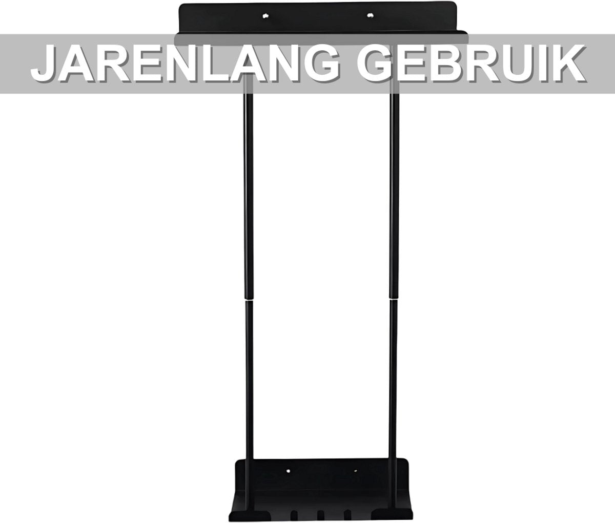 Handdoekenrek badkamer - Verstelbaar in hoogte - Voor Badkamer en Keuken - 38-75 cm - Wandmontage
