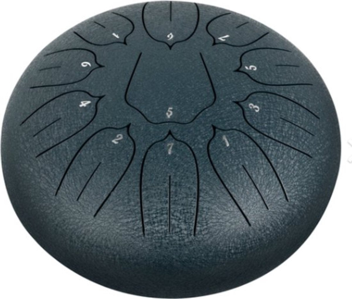 Happyment Steel Tongue Drum - 25 cm - 11 noten - Handdrum - Tong drum - Yoga - Handpan - Marineblauw