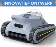 Robotic Zwembadstofzuiger - Zwembadrobot - Voor Muren en Vloeren tot 2200 sq.ft - 45.000 Pa Krachtige Zuigkracht & Wandklimfunctie - Seauto Crab Pro