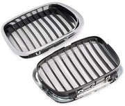 Voorgrille Nitron - Voorbumper grill - Voor BMW E39 M5 Serie 525i/528i/530i/540i (1997-2003) - Chroom & Zwart - Auto accessoires