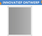 Muziek Badkamerspiegel Rond - Met bluetooth en RGB verlichting - 60x70cm - Voor Badkamer, Make-up & Wandmontage - Dimbaar licht