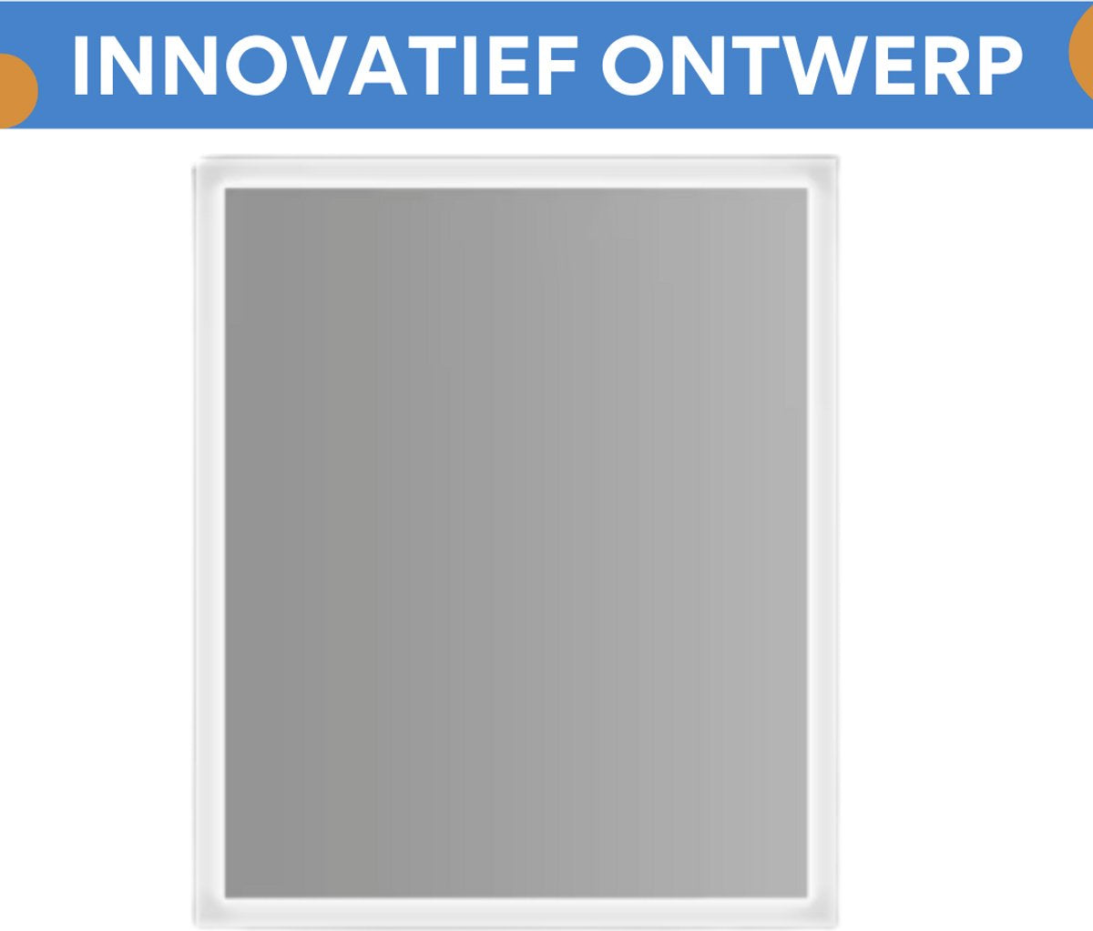 Muziek Badkamerspiegel Rond - Met bluetooth en RGB verlichting - 60x70cm - Voor Badkamer, Make-up & Wandmontage - Dimbaar licht
