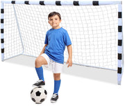 Opvouwbaar Voetbaldoel - Voetbalgoal - Voor Kinderen - Buitenspeelgoed - 305 X 201 cm - Zwart