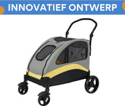 Hondenbuggy - Inklapbaar - Voor kleine honden - Tot 55KG - All terrain - Comfort