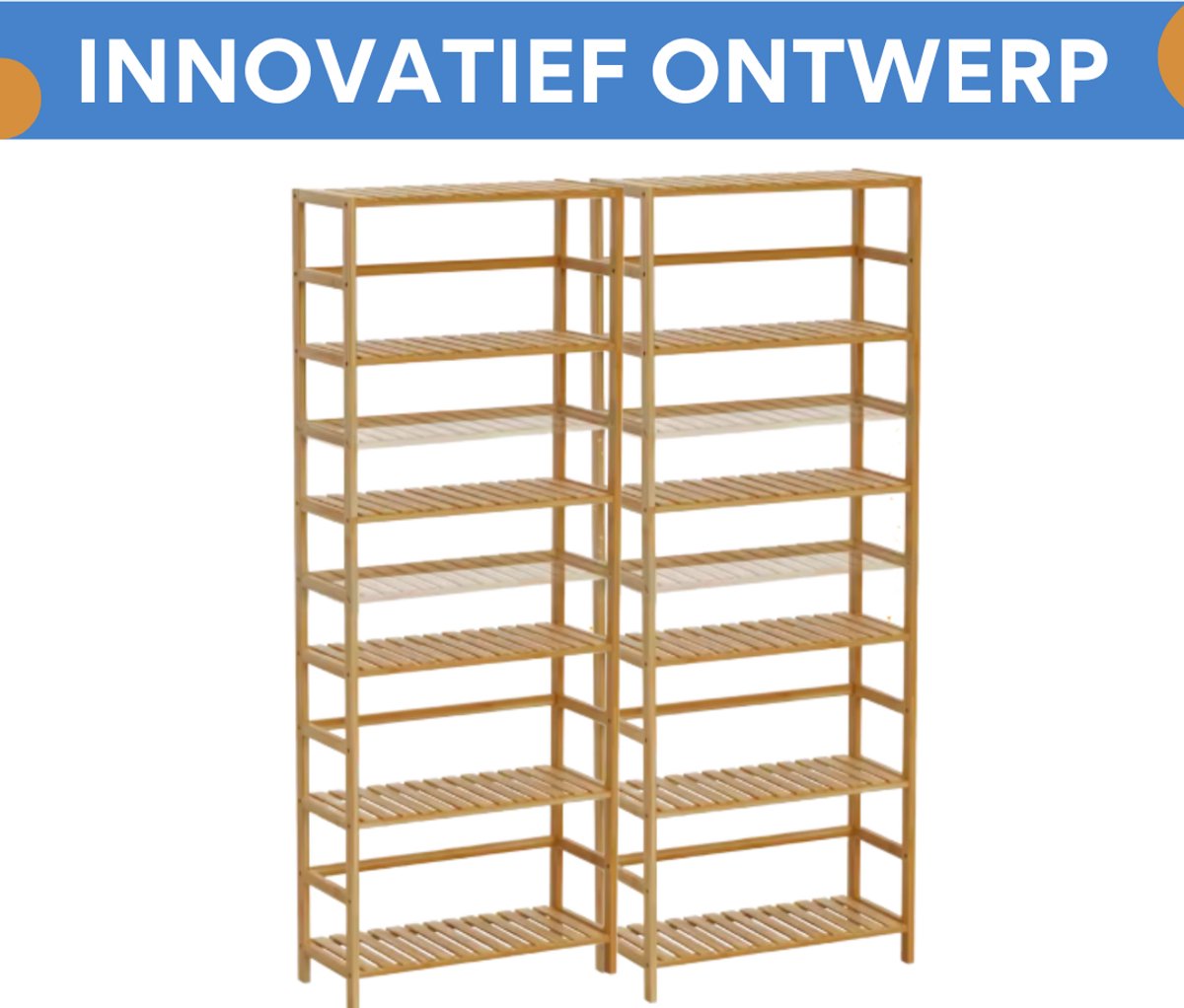 Bamboe Plantenstandaard - 161cm - Plantenrek - Plantentafel - Voor binnen & buitengebruik - Bloempothouder - Metaal