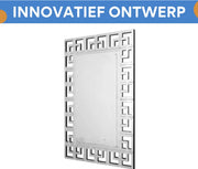 Badkamerspiegel Grandiose - 120cm - Voor Badkamer, Make-up & Wandmontage
