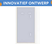 LED Badkamerspiegel met Verlichting - Rechthoek XL 160×80 cm - Goudkleurig Aluminium Frame - Touchbediening - Anticondens Wandspiegel