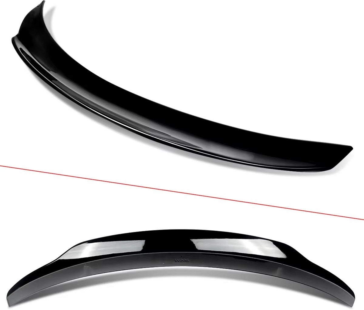 Kofferbak Spoiler - Voor Mercedes W206 C300 Sedan (2021-2023) - Gloss Black - Auto Accessoires