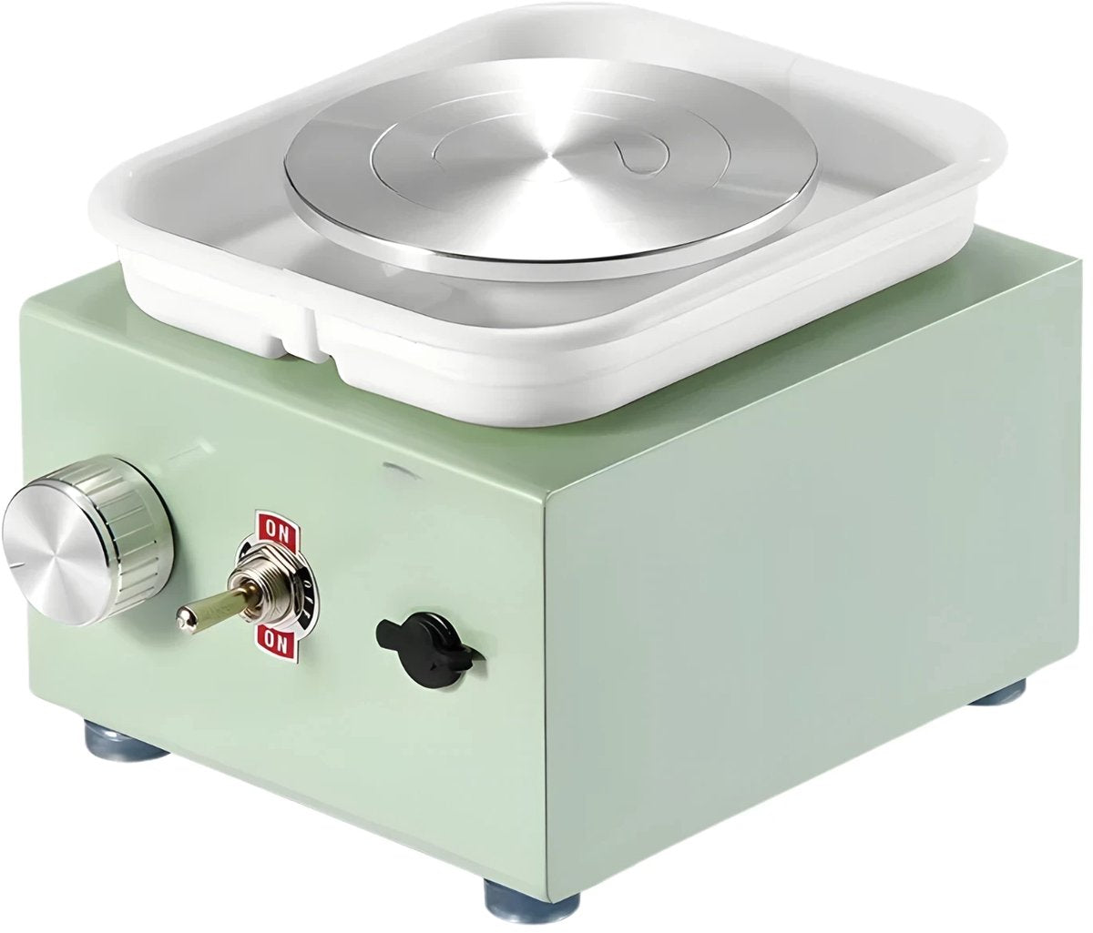 Elektrisch Mini Aardewerkdraaiwiel – Draaischijf - Pottenbakkersschijf - Voor Thuis & DIY – Groen