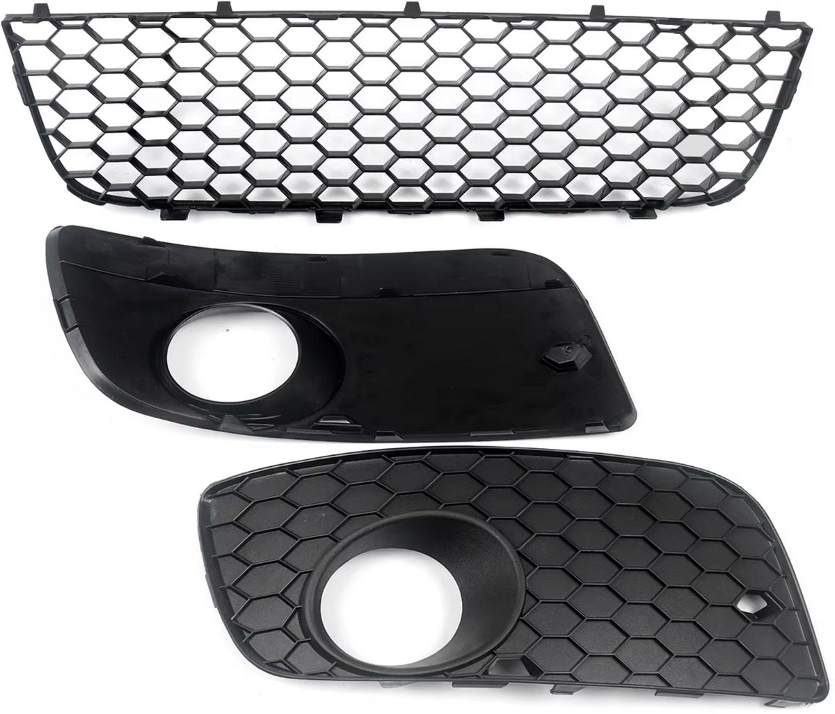Voorbumper - Voor VW Golf MK5 Jetta/GLI/GTI 2006-2009 - Auto accessoires - Honingraat grille - Rode trim - Zwart