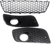 Voorbumper R-Line Sport - Voorbumper - Voor VW Golf MK5 Jetta/GLI/GTI 2006-2009 - Auto accessoires - Honingraat grille - Rode trim - Zwart