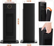 Draagbare elektrische heater - 2000W - Met afstandsbediening - verwarmings ventilator - Voor thuisgebruik en kantoor - Met timer
