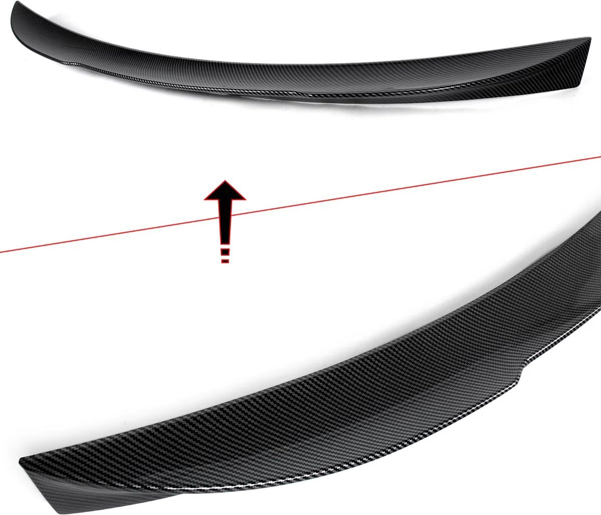 Spoilerblade Nitro GT - Achterlip Spoiler - Carbon Kleur - AC Stijl - Voor BMW 3 Serie 330i G20/G80 - Auto Accessoire