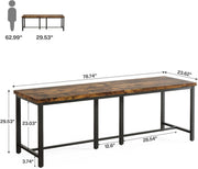 Dubbel computerbureau - 200cm bureau - Vintage - Voor volwassenen