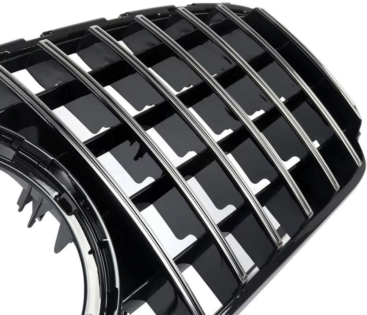 GTR Grille Nitro - GTR Stijl Grille - Chroom/Zwart - Voor Mercedes GLC W253/X253 GLC300, GLC350, GLC43 (2020)