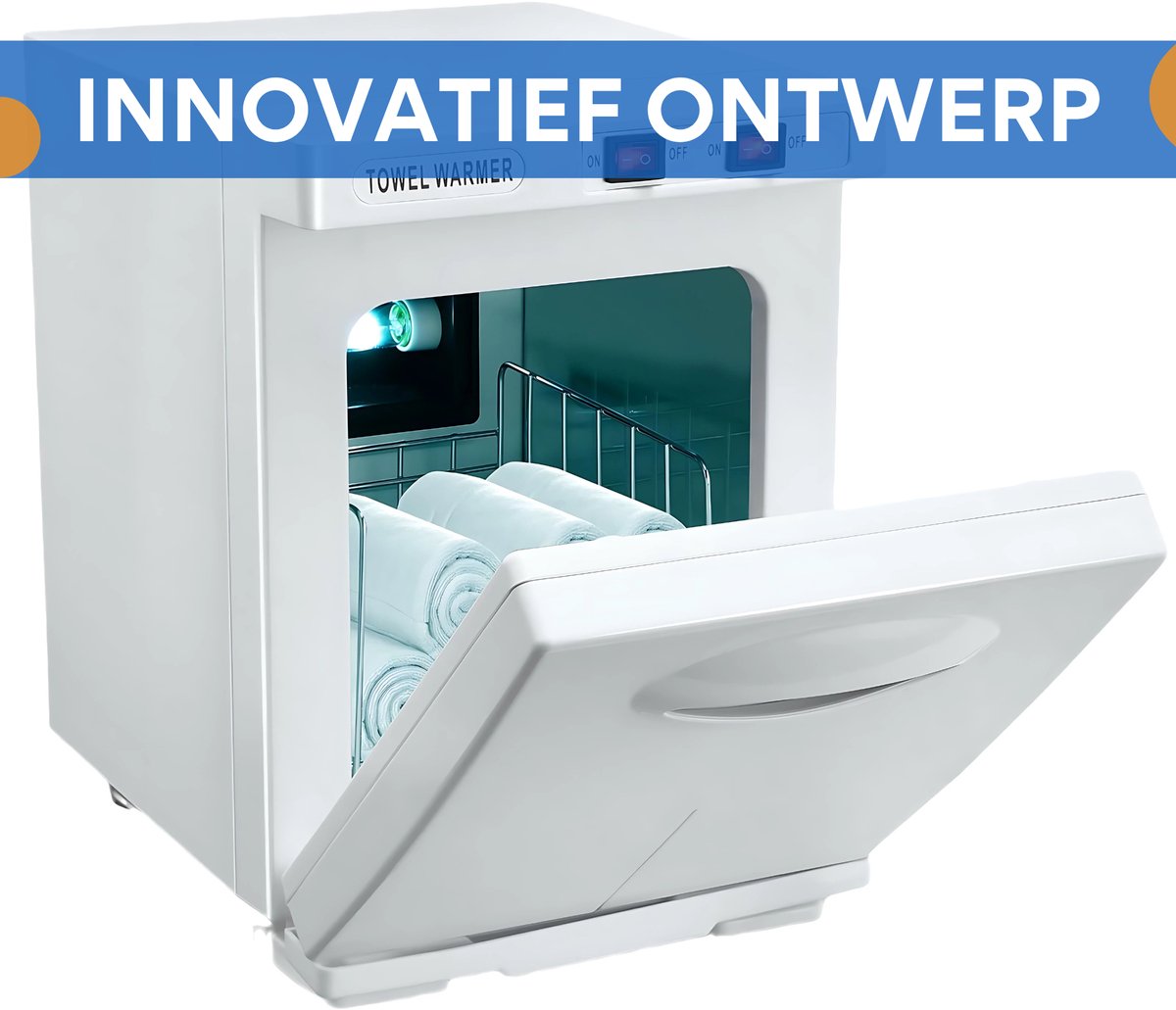 Handdoek verwarmer - Towel verwarmer - Voor Gezichtsspa en Schoonheidssalon - 5L - met Aluminium Kamer - Snelle en Hygiënische Verwarming - Zwart