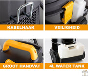 Happyment® Tapijtreiniger machine - Vlekkenreiniger bank - Auto - Stofzuiger - Meubelreiniger - 30L - Zwart - Black friday - Kerstcadeau