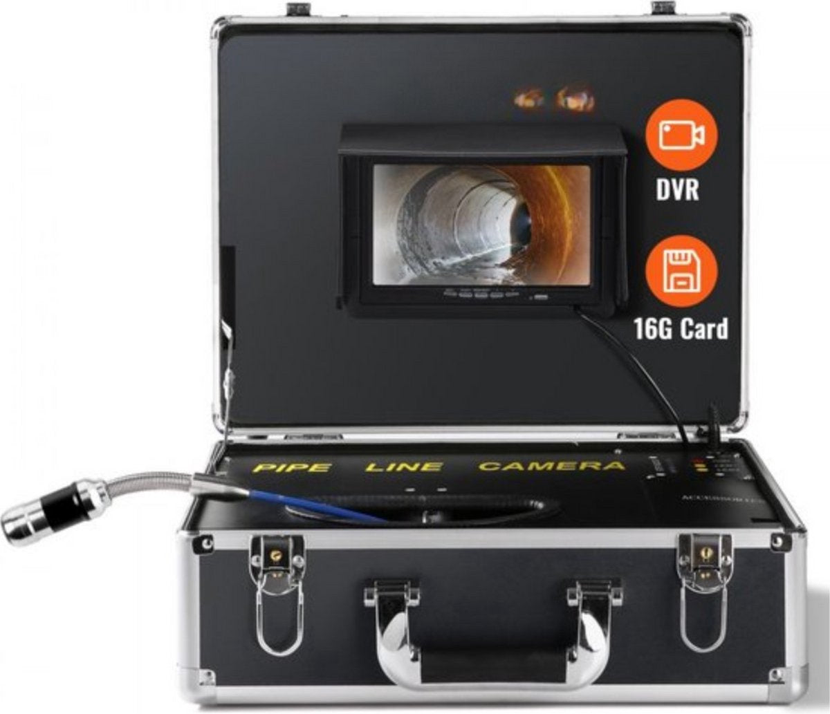 Endoscoop inspectie camera PRO - Rioolcamera - 7 inch - Inspectiecamera - 40m Lokalisatie - 480p 130° - Apparaat voor ondergrondse leidingen