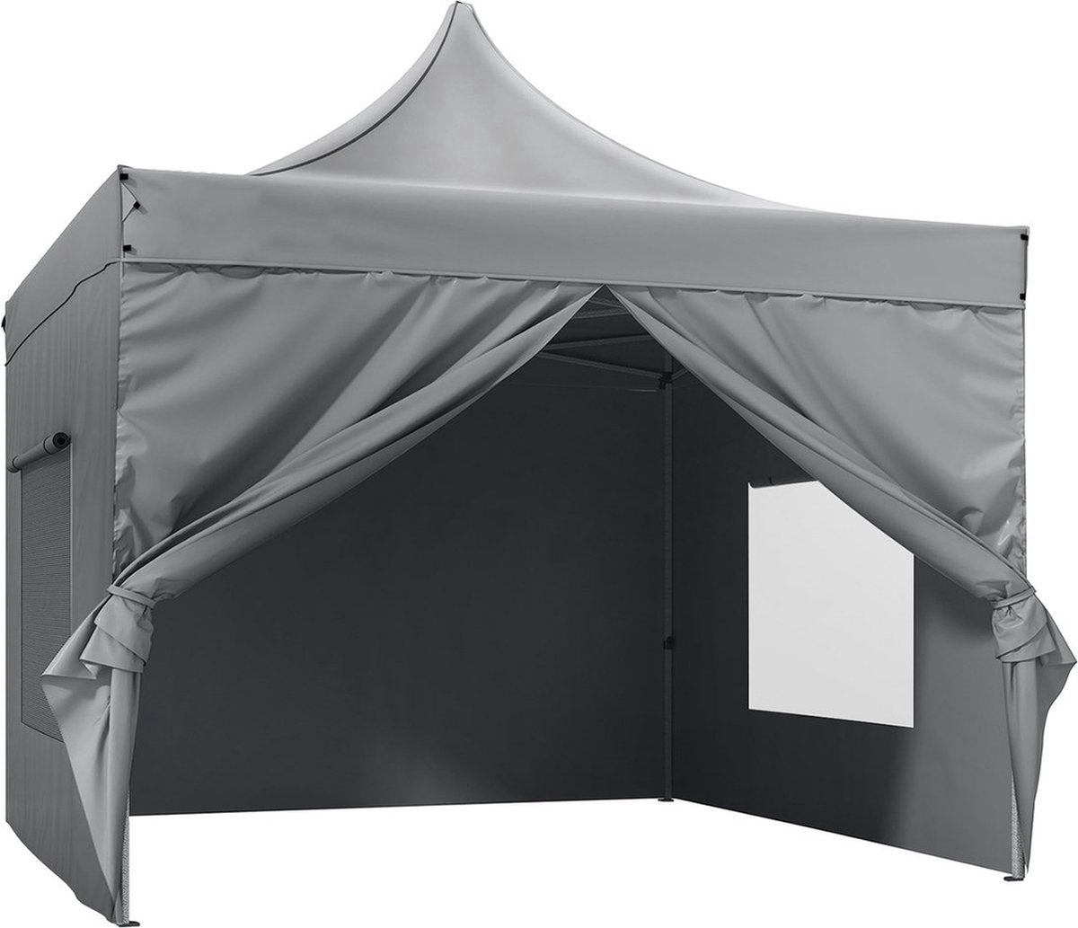 Waterdichte partytent - Met zijwanden - Wit - Luxe paviljoen - 3x3 m