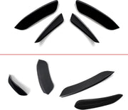 Voorbumper - Voor Mercedes A-Klasse W177 AMG Lijn 2018+ - Auto accessoires - A45 Look - Splitter kit - Gloss Zwart