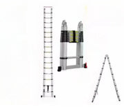 Telescopische Loft Ladder Ziza - 250CM - Opvouwbare Trapladder - Uitschuifbare Aluminium Ladder - Draagbaar - EN131 - Max. Belasting 150kg/330lb