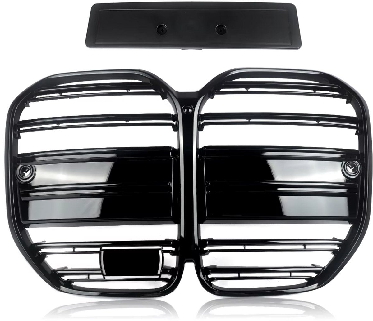 Bumper - Voor BMW 4 Serie G22/G23 (2021-2023)- Gloss Zwart - M Prestatie Stijl - Auto accessoires