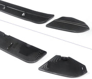 Voorbumper Lip Kinetron - Voorbumper Spoiler Lip - Voor BMW X3M F97/X4M F98 (2019-2022) - Gloss Zwart/Koolstofvezel Look - Auto accessoires