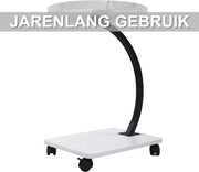 Bijzettafel- Voor Woonkamer / Sofa - C-vormige - Wit