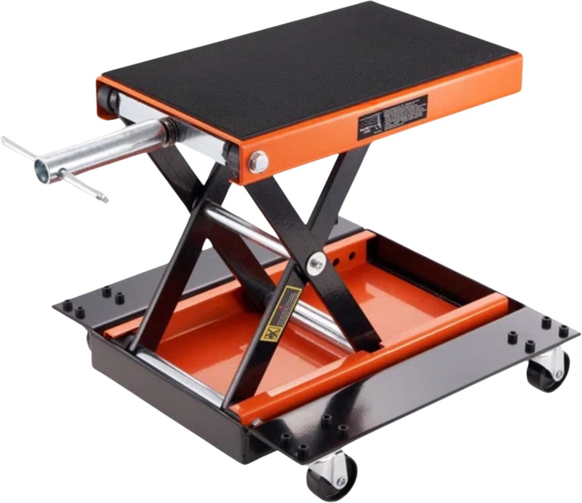 Motorkrik deluxe - Motorlift op wieltjes - Motorfiets - Montagestandaard - Belastbare heftafel - 120-390 mm werkhoogte