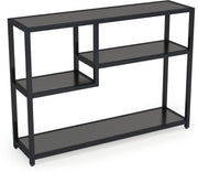 Console tafel Dolia - Zwart - Wandtafel - Sidetafel - Dressoir - Hout- Haltafel - Woonkamer of hal - 110cm