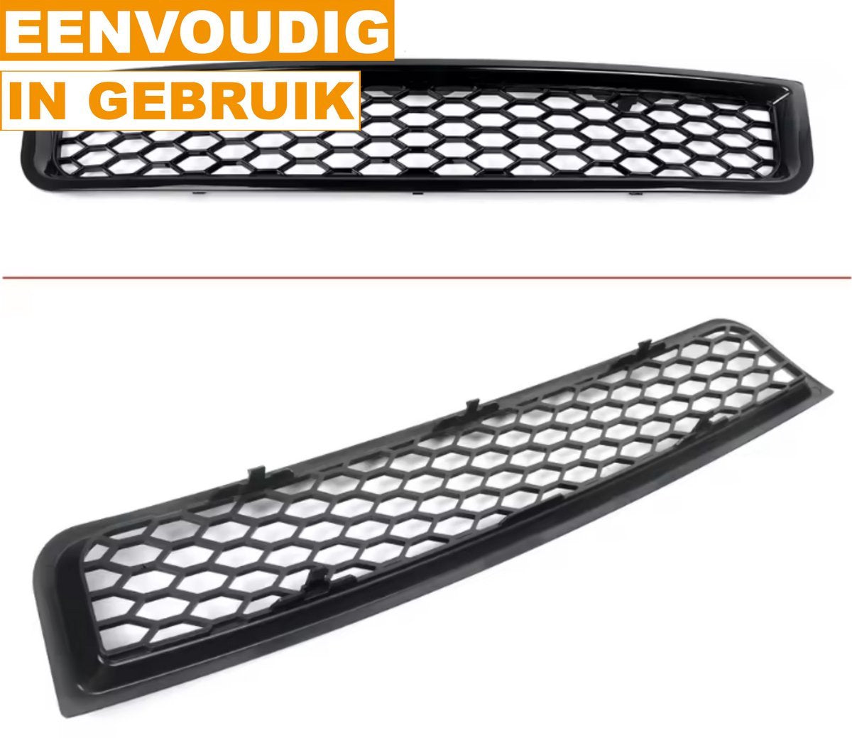 Grille RS Quorin - Zwart RS Stijl Voorste Bovenste Grill + Mistlicht Grille A4B6 - Voor Audi A4 B6 (2002-2005) - Auto Accessoires