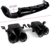 Voorlip Diffuser Spoiler - BS Stijl - Gloss Zwart - Voor Mercedes S-Klasse W223 (2021-2023) - Auto Accessoires