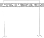 Metal Wedding Stand - Voor Bruiloften / Decoratie - Achtergrond- en Boogstandaard - Metaal / Wit