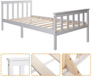 Eenpersoonsbed Tavien 90 x 200 cm - Voor Kinderen - Met lattenbodem - Zonder matras - Kinderbed