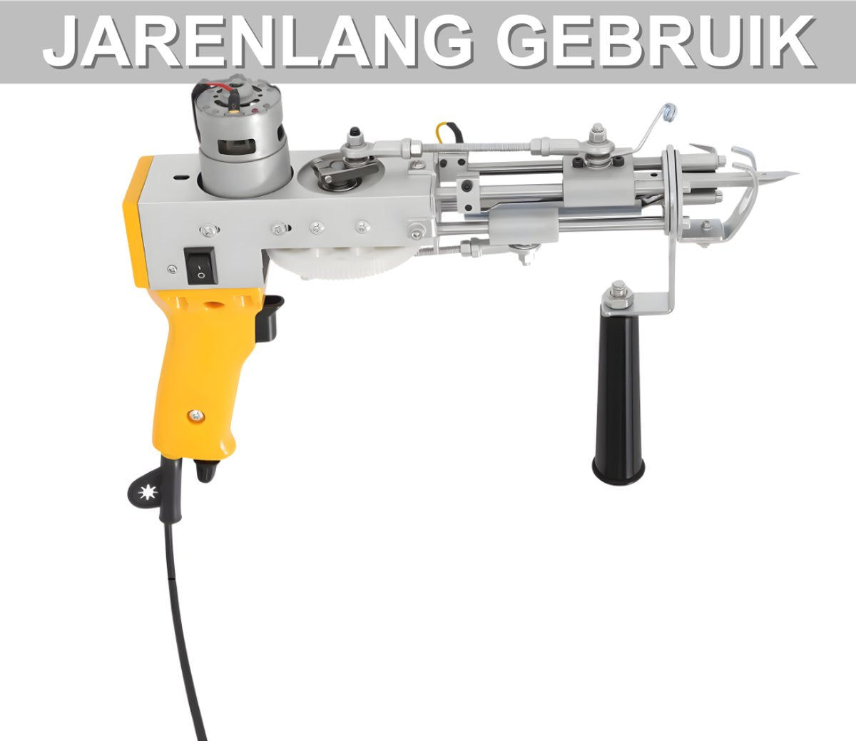 Tufting gun - Tuftpistool - Borduurmachine - Tapijtweven - Voor het maken van tapijten - Voor efficiënt en nauwkeurig werk - Metaal / Kunststof - Geel