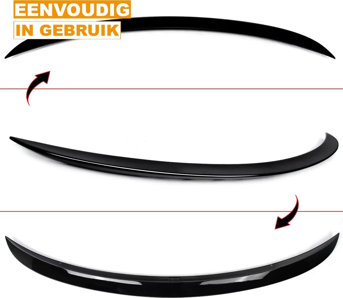 Spoilerblade Racecore - Vleugel - AMG Stijl - Gloss Zwart - Voor Mercedes GLC C253 Coupe (2016-2023) - Auto Accessoires