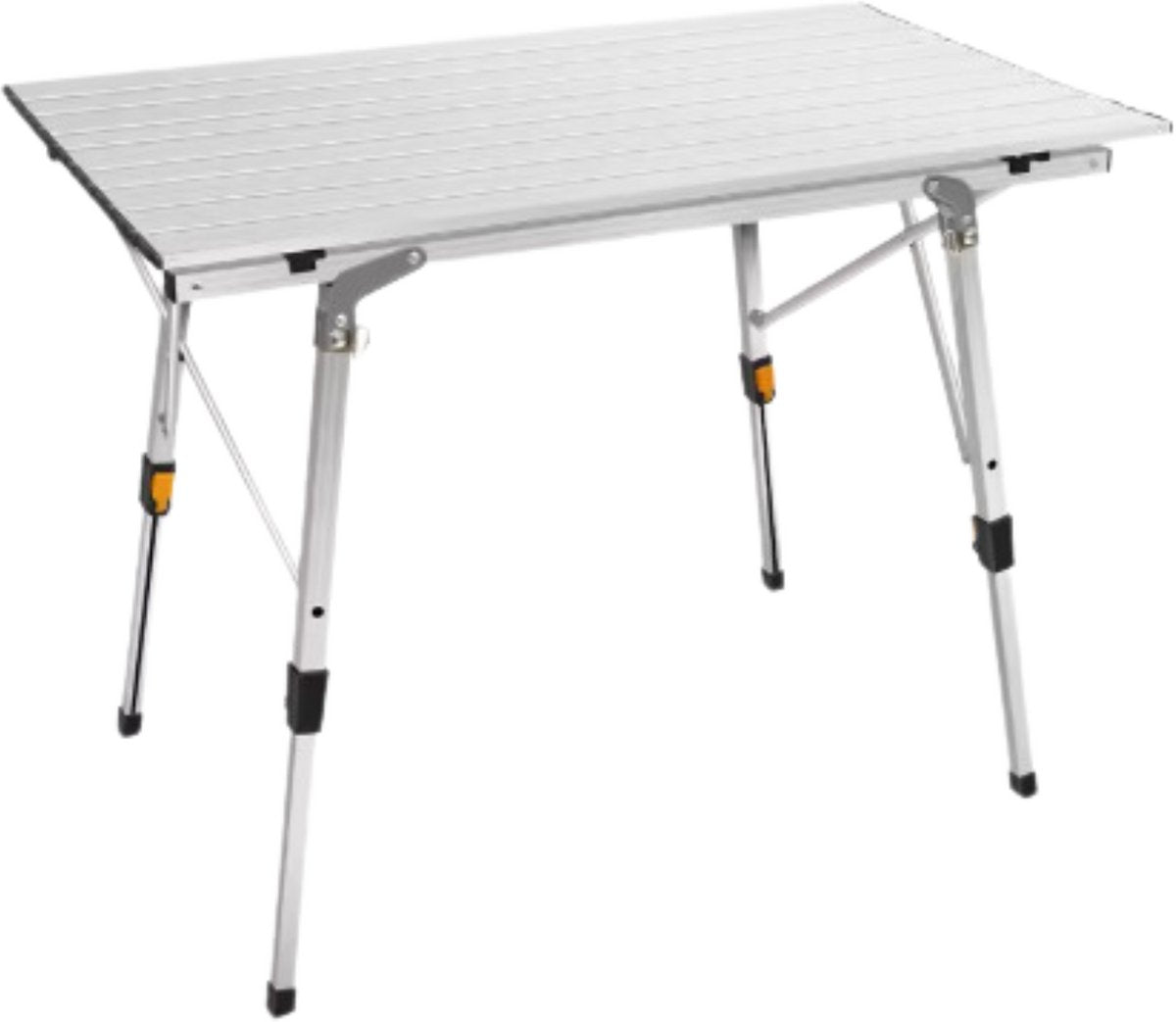 Oprolbare Kampeertafel - Aluminium Inklapbare Picknicktafel - Outdoor & Tuinmeubelen - Verstelbare Poten - 90x53x45/68 cm