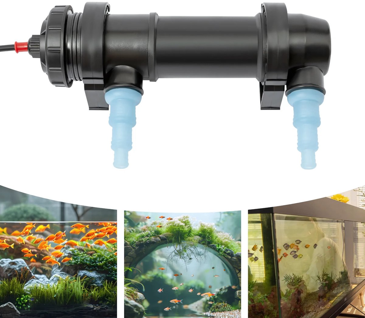 Sterilisatielamp voor Aquarium - Voor Reiniging van Aquaria & Watertanks - Dompelbaar & Waterdicht UV-Licht - Krachtige Algen- en Bacteriebestrijding