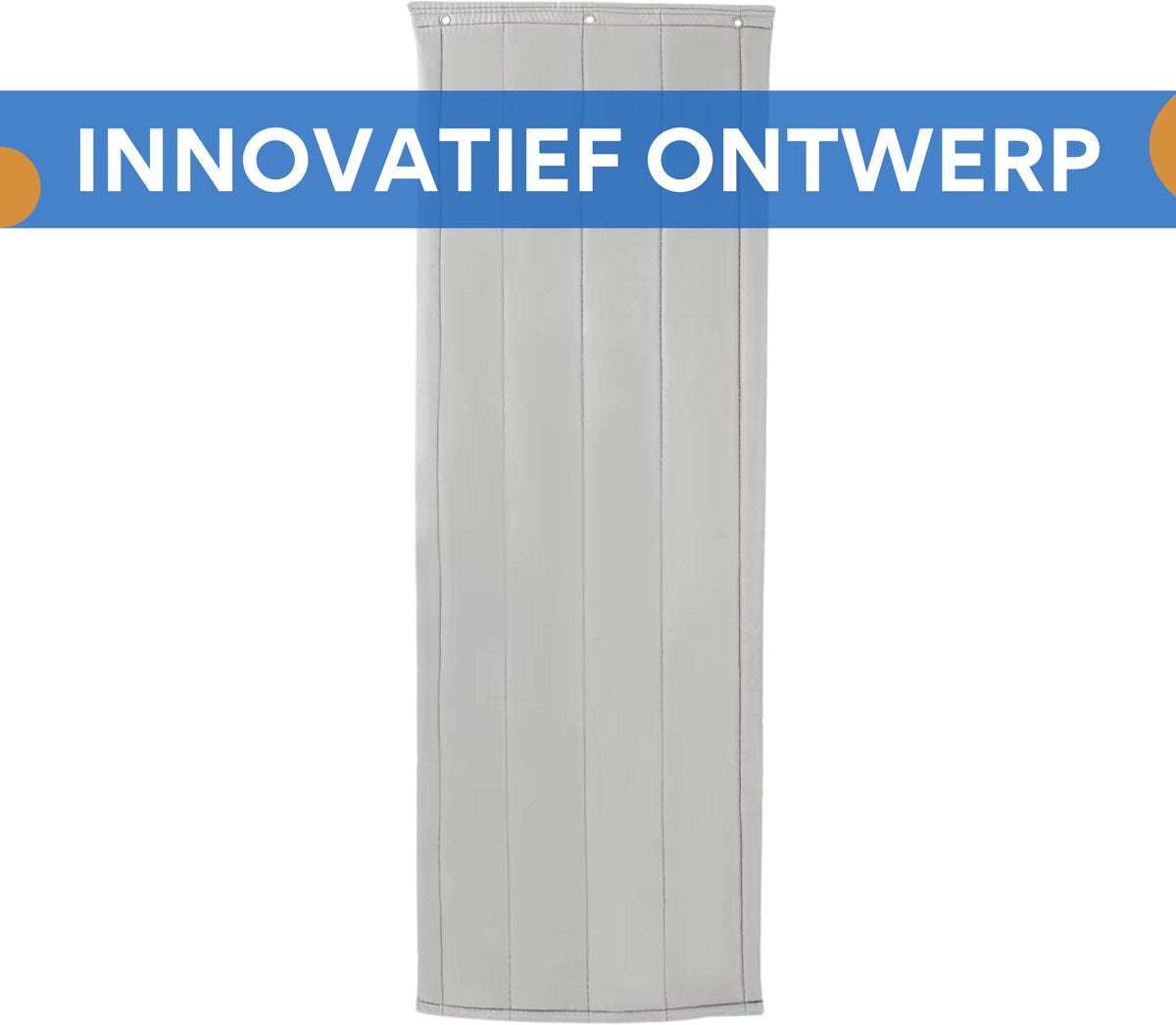 Deurgordijn - Vliegengordijn - Voor Winterisolatie en Privacy - Grijs 70× 200 cm