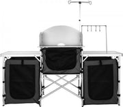 Luxe Campingkeukentafel - Opklapbare Buitenkooktafel - Met Opbergtas - Inclusief Accessoires