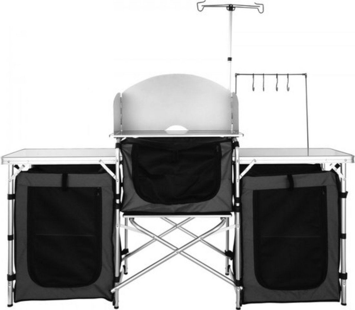 Luxe Campingkeukentafel - Opklapbare Buitenkooktafel - Met Opbergtas - Inclusief Accessoires