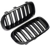 Grille - Voor BMW X5/X6 F15/F16 F85/F86 2014-2017 - Auto accessoires - Niergrille - Gloss Zwart - Dubbele lijn