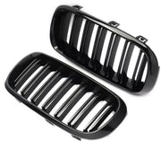 Grille - Voor BMW X5/X6 F15/F16 F85/F86 2014-2017 - Auto accessoires - Niergrille - Gloss Zwart - Dubbele lijn