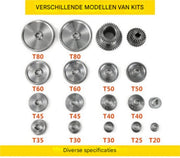 Metalen Draaibank Gears PRO - 18 Versnellingen - Metalen Precisie Tandwielen - Gepolijst