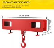 Mobiele kraanhaak voor pallet - 2 ton - Palletvork