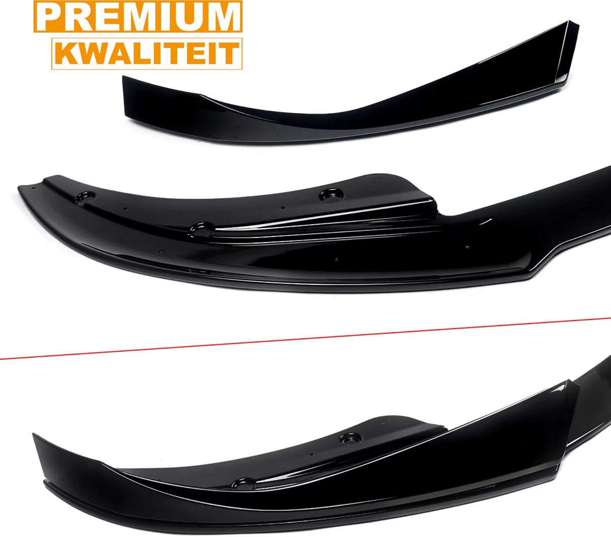 Voorbumper Lip Spoiler - Gloss Zwart - Voor BMW 4 Serie G22/G23 M Sport (2021-2023) - Auto Accessoires