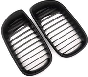Voorbumper Grille Velaro - Matzwarte Roosters - Voor BMW 3 Serie E46 325i/330i 4-Deurs (2002-2005) - Auto accessoires