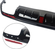 Achterbumper - Voor Mercedes S-Klasse W222 2013-2017 - Auto accessoires - Diffuser - Gloss Zwart - AMG lijn