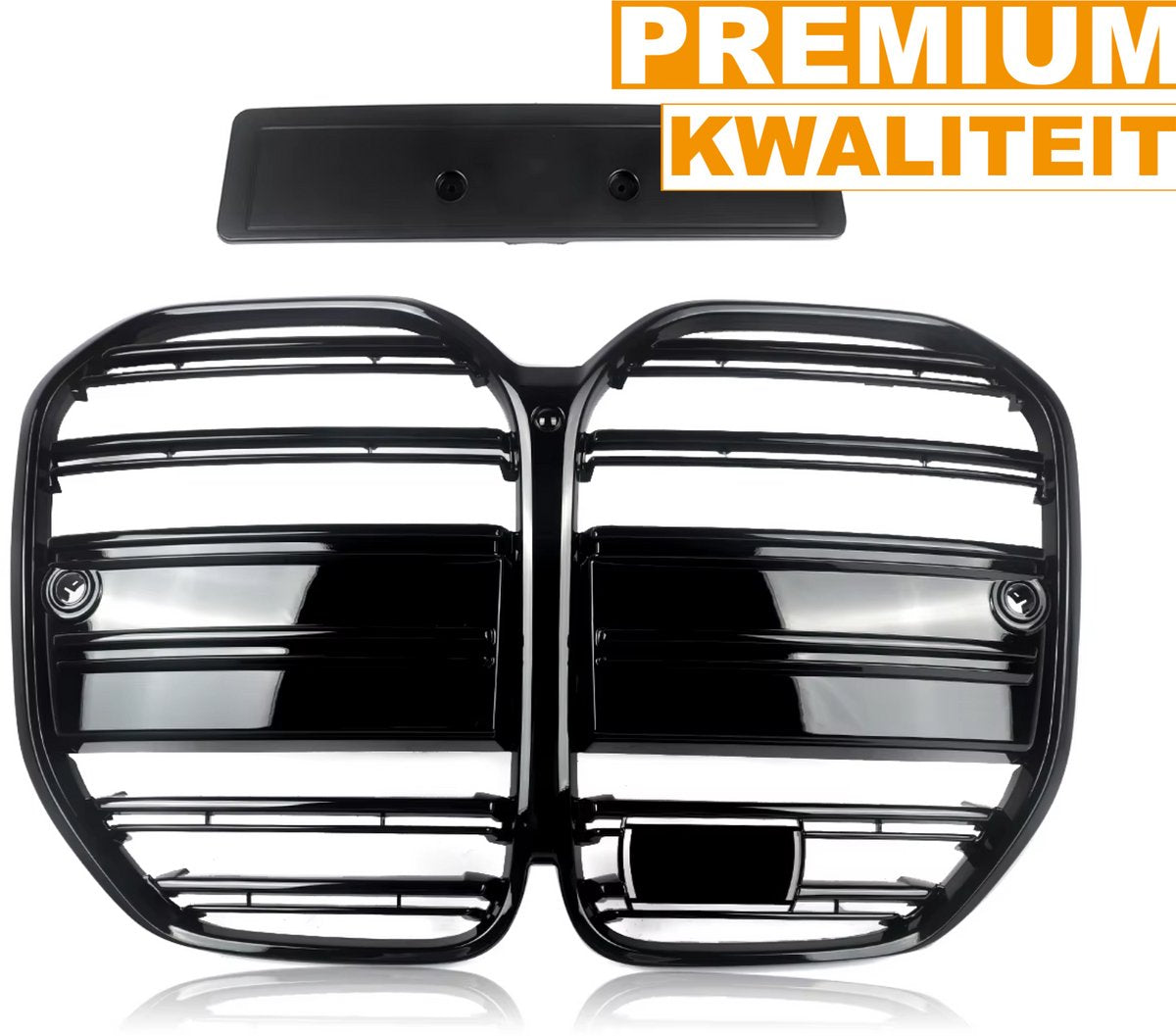 Bumper - Voor BMW 4 Serie G22/G23 (2021-2023)- Gloss Zwart - M Prestatie Stijl - Auto accessoires