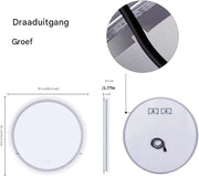 Ronde LED Badkamerspiegel - Met verwarming en verlichting - Geen condens - Spiegel voor badkamer - 60cm